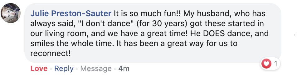 Testimonial from Julie